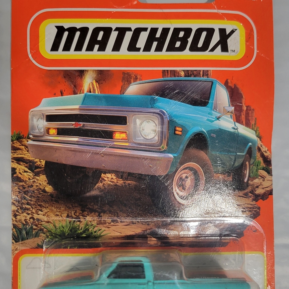 Matchbox Chevy 1968 Vintage Blue Pickup Truck Model